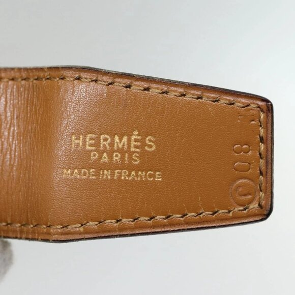 HERMES Constance Belt Leather 35.4"""" Dark Brown Auth am5720 - Picture 15 of 15